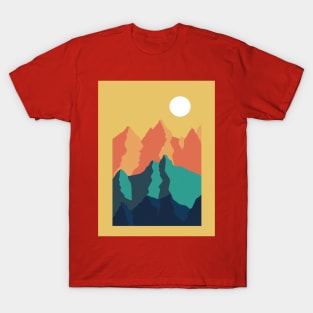 Vibrant Mountain Scene T-Shirt